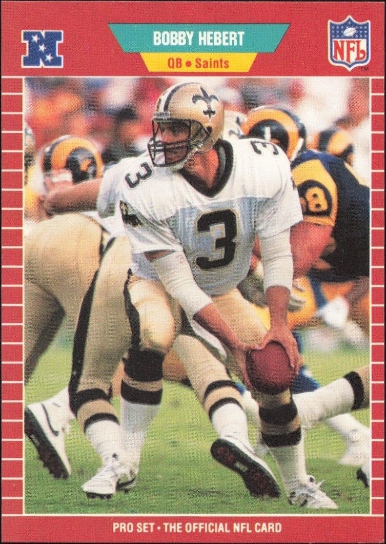1989 Pro-Set Bobby Hebert #266 trading card