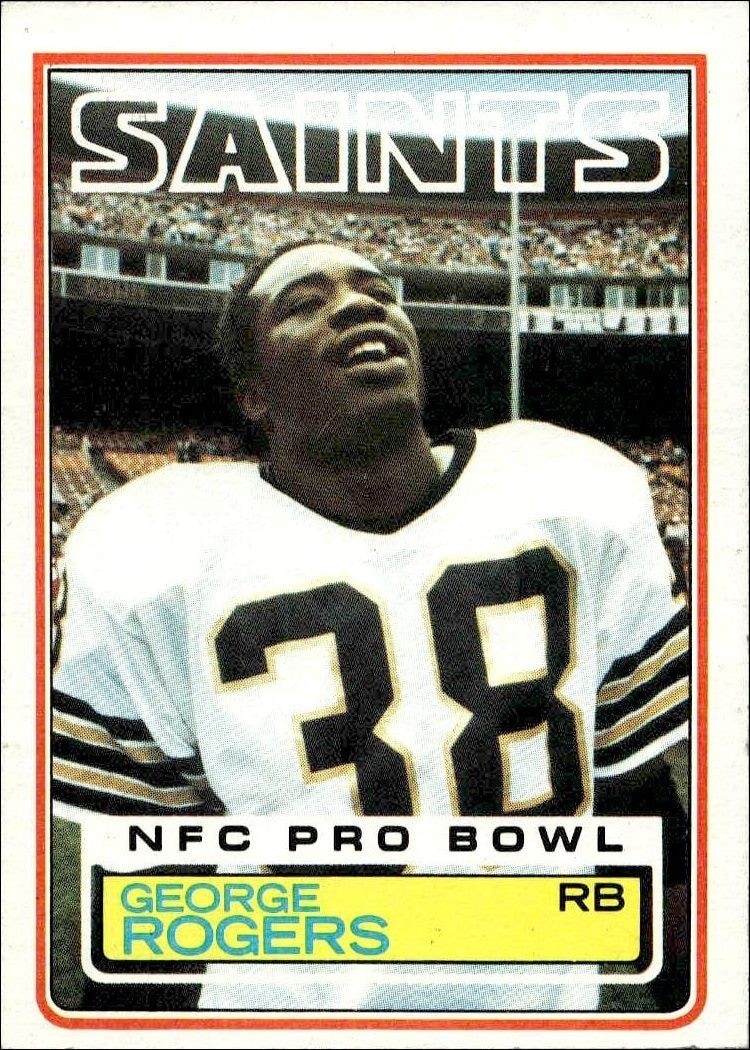 1983 Topps George Rogers #117 trading card