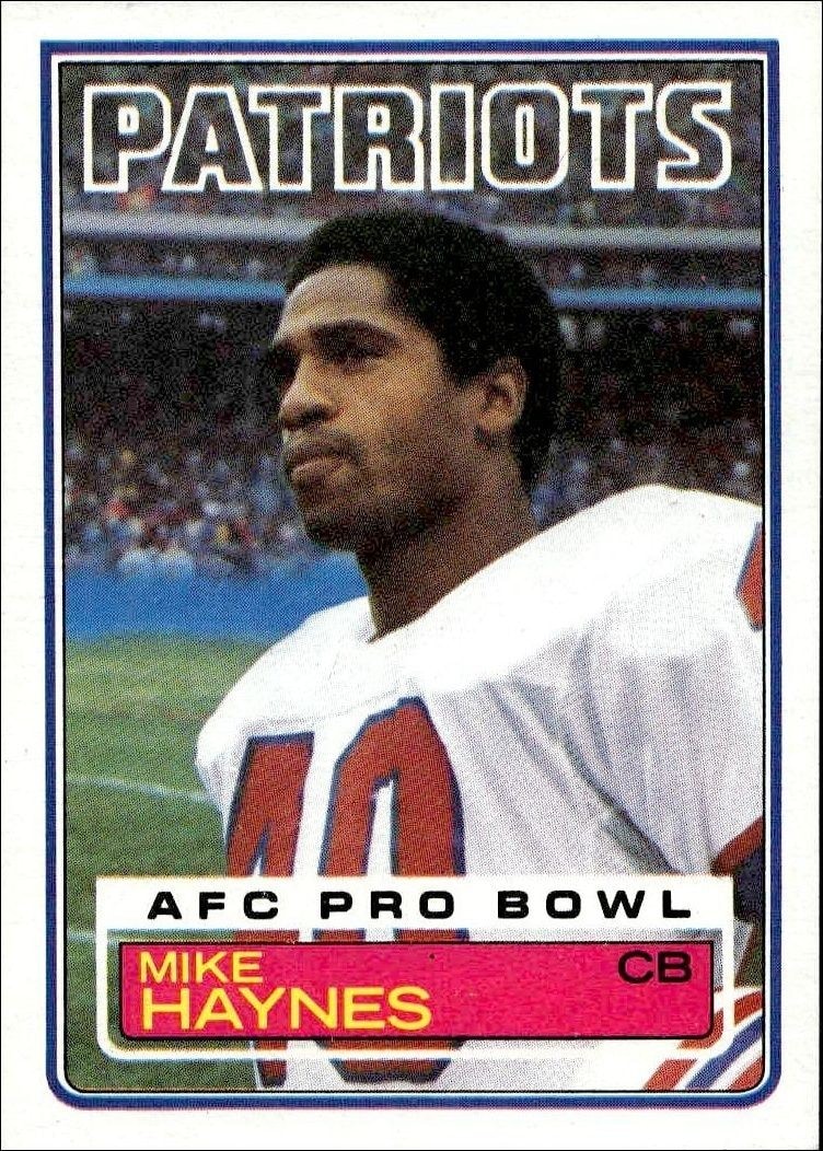 1983 Topps Mike Haynes #332 trading card