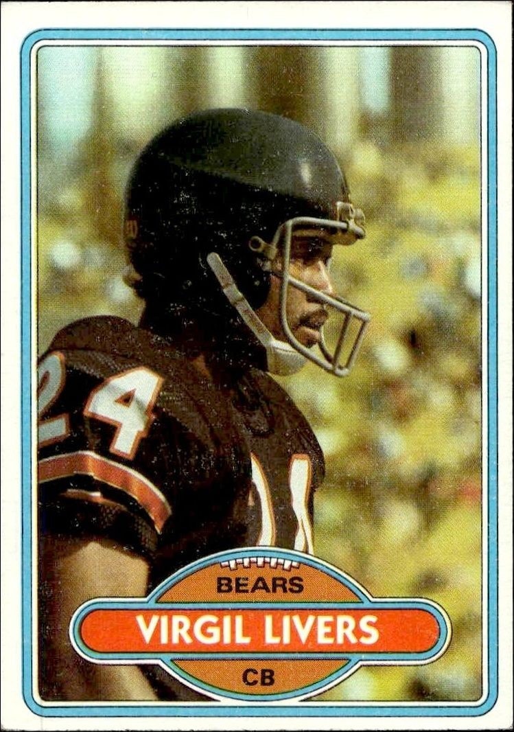 1980 Topps Virgil Livers #402 trading card