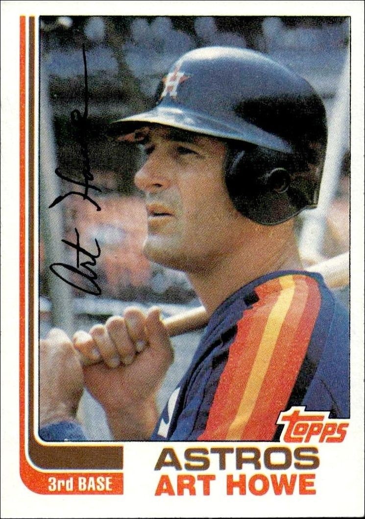 1982 Topps Art Howe #453 trading card