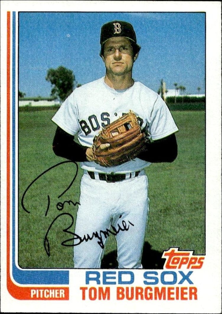 1982 Topps Tom Burgmeier #455 trading card