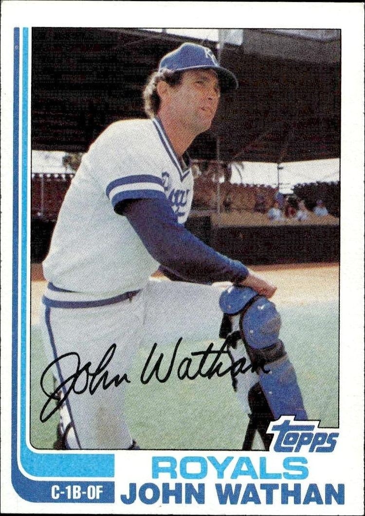 1982 Topps John Wathan #429 trading card