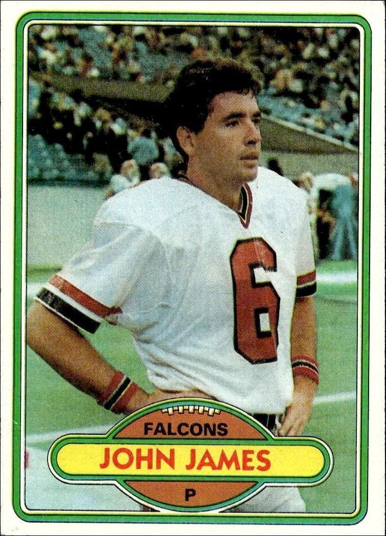1980 Topps John James #126 trading card