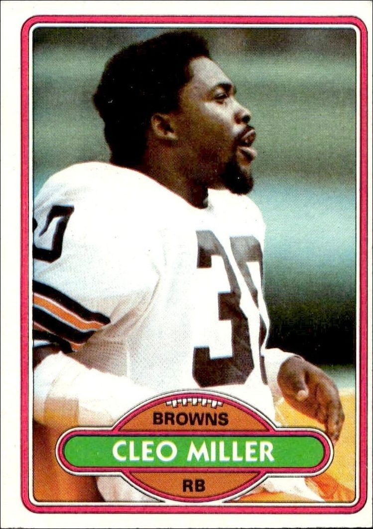 1980 Topps Cleo Miller #354 trading card