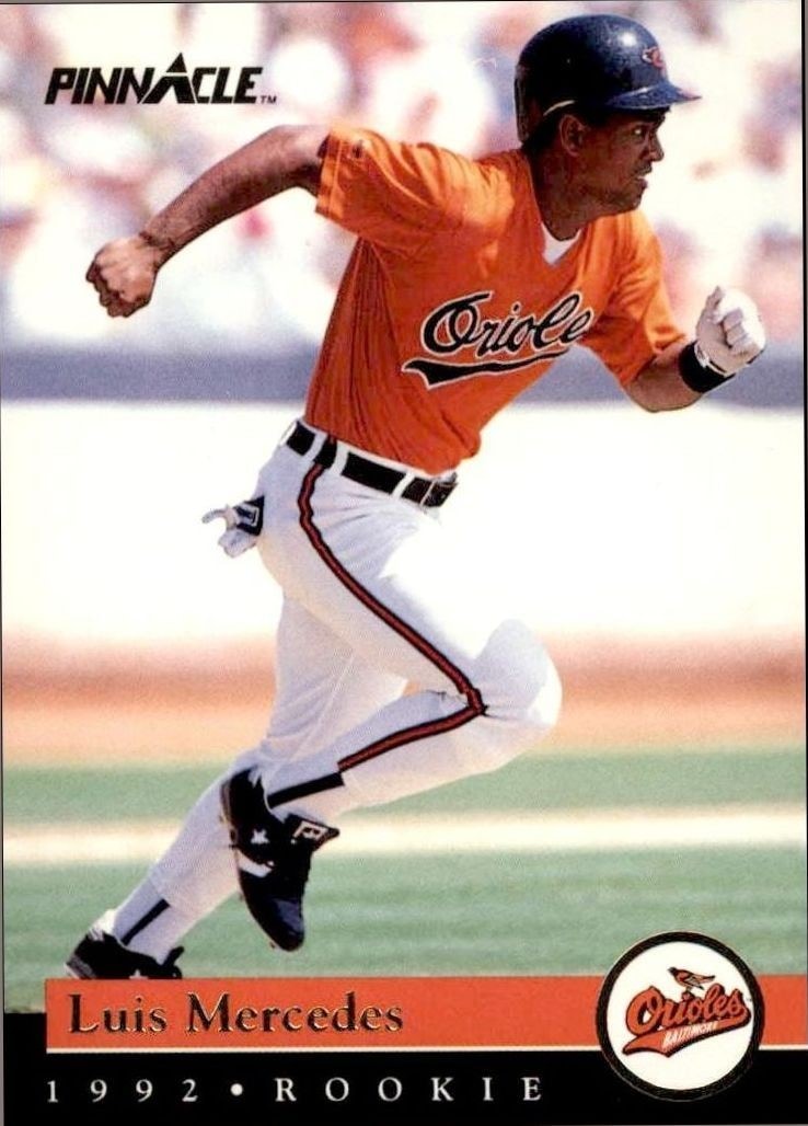 1992 Pinnacle Rookies Luis Mercedes #1 trading card