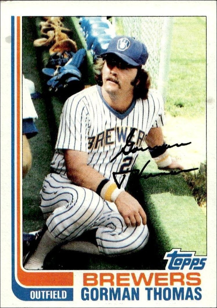 1982 Topps Gorman Thomas #765 trading card