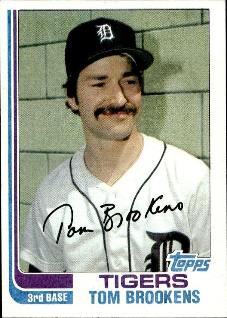 1982 Topps Tom Brookens #753 trading card