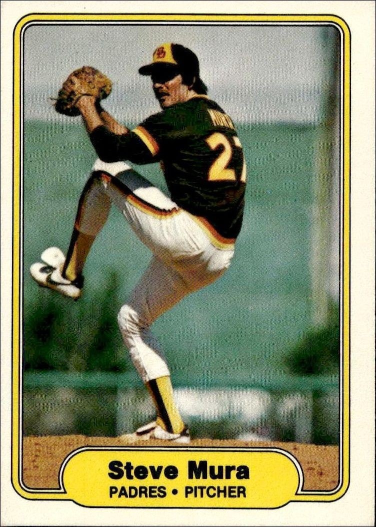 1982 Fleer Steve Mura #578 trading card