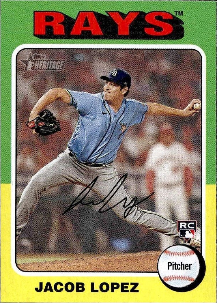2024 Topps Heritage Jacob Lopez #285 trading card
