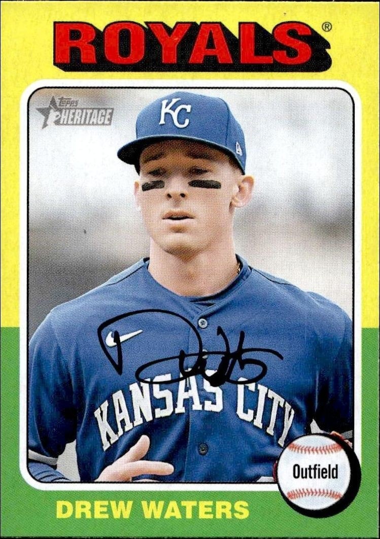 2024 Topps Heritage Drew Waters #323 trading card