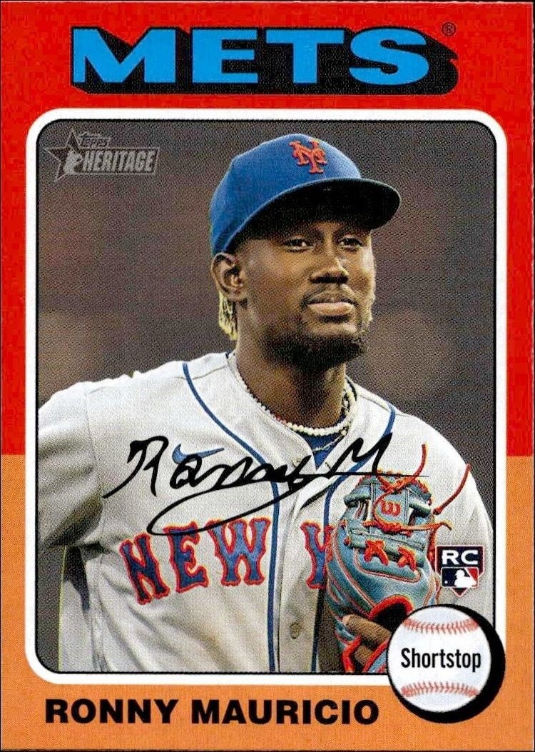 2024 Topps Heritage Ronny Mauricio #296 trading card