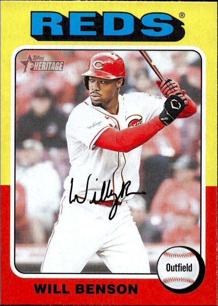 2024 Topps Heritage Will Benson #375 trading card