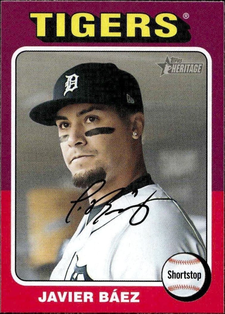 2024 Topps Heritage Javier Baez #408 trading card