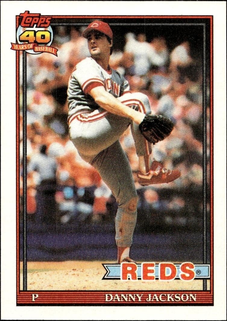 1991 Topps Danny Jackson #92 trading card