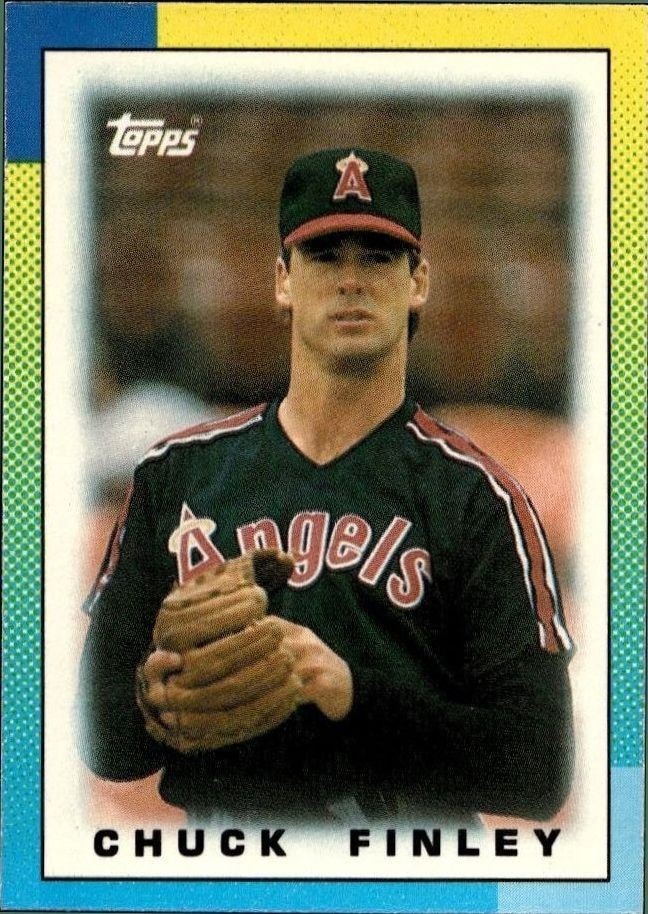 1990 Topps Minis Chuck Finley #8 trading card