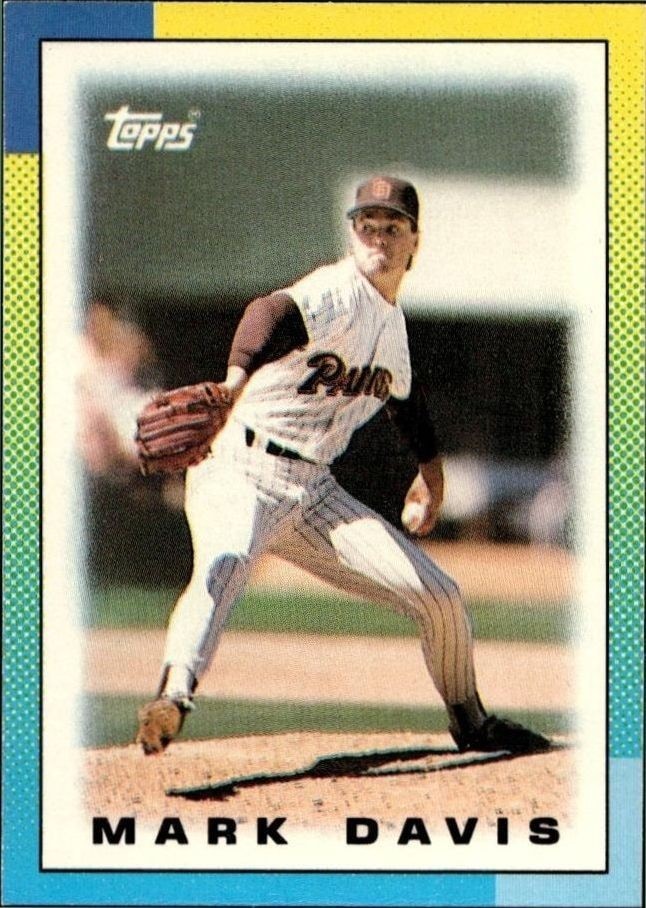 1990 Topps Minis Mark Davis #79 trading card