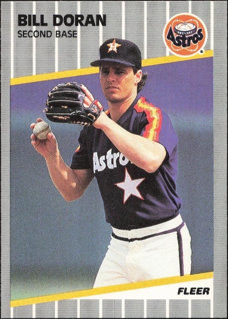 1989 Fleer Bill Doran #357 trading card