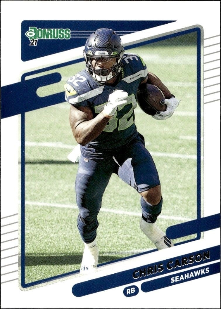2021 Panini Donruss Chris Carson #30 trading card