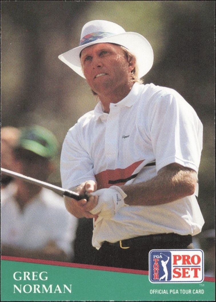 1991 Pro-Set PGA Tour Greg Norman #133 trading card