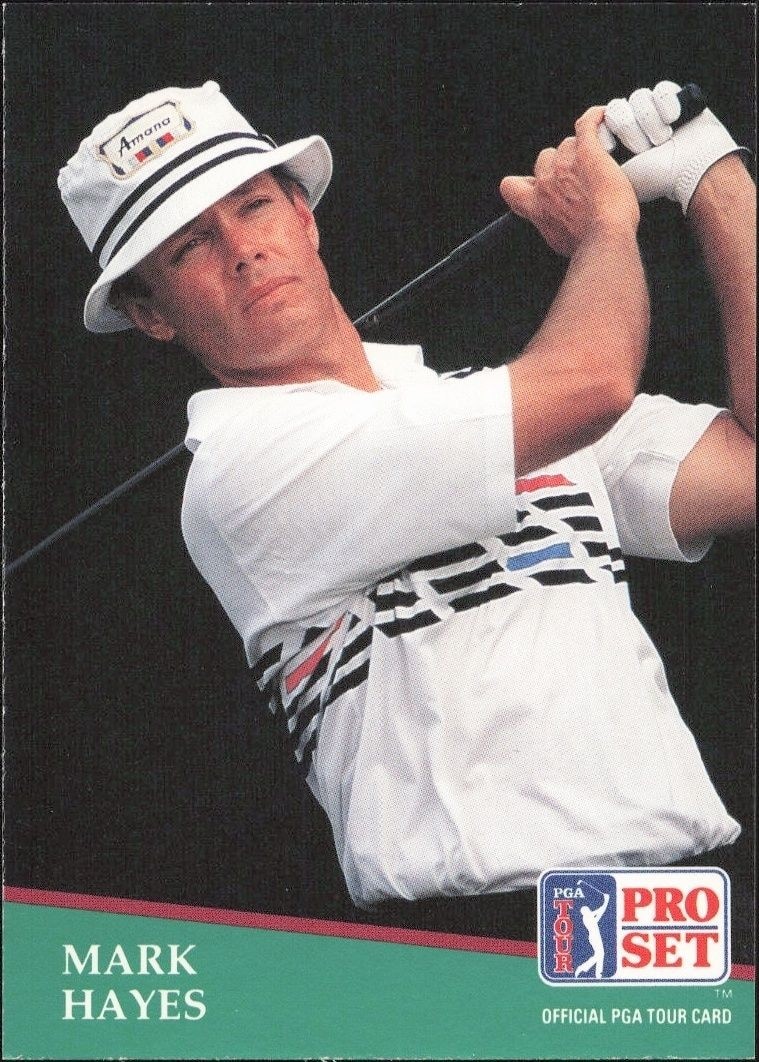 1991 Pro-Set PGA Tour Mark Hayes #76 trading card