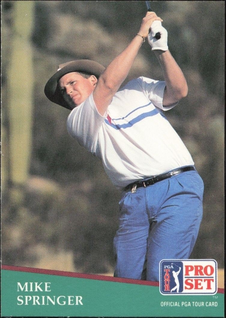 1991 Pro-Set PGA Tour Mike Springer #176 trading card