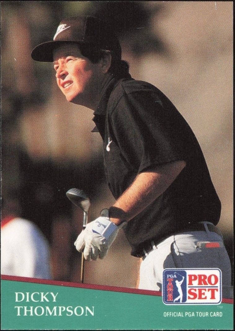 1991 Pro-Set PGA Tour Dicky Thompson #14 trading card