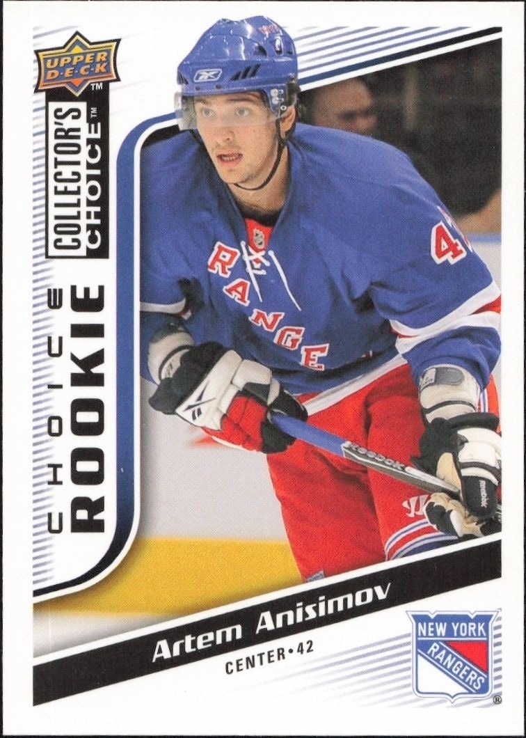 2009-10 Upper-Deck Collector's Choice Artem Anisimov #275 trading card