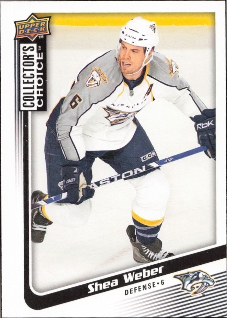 2009-10 Upper-Deck Collector's Choice Shea Weber #68 trading card