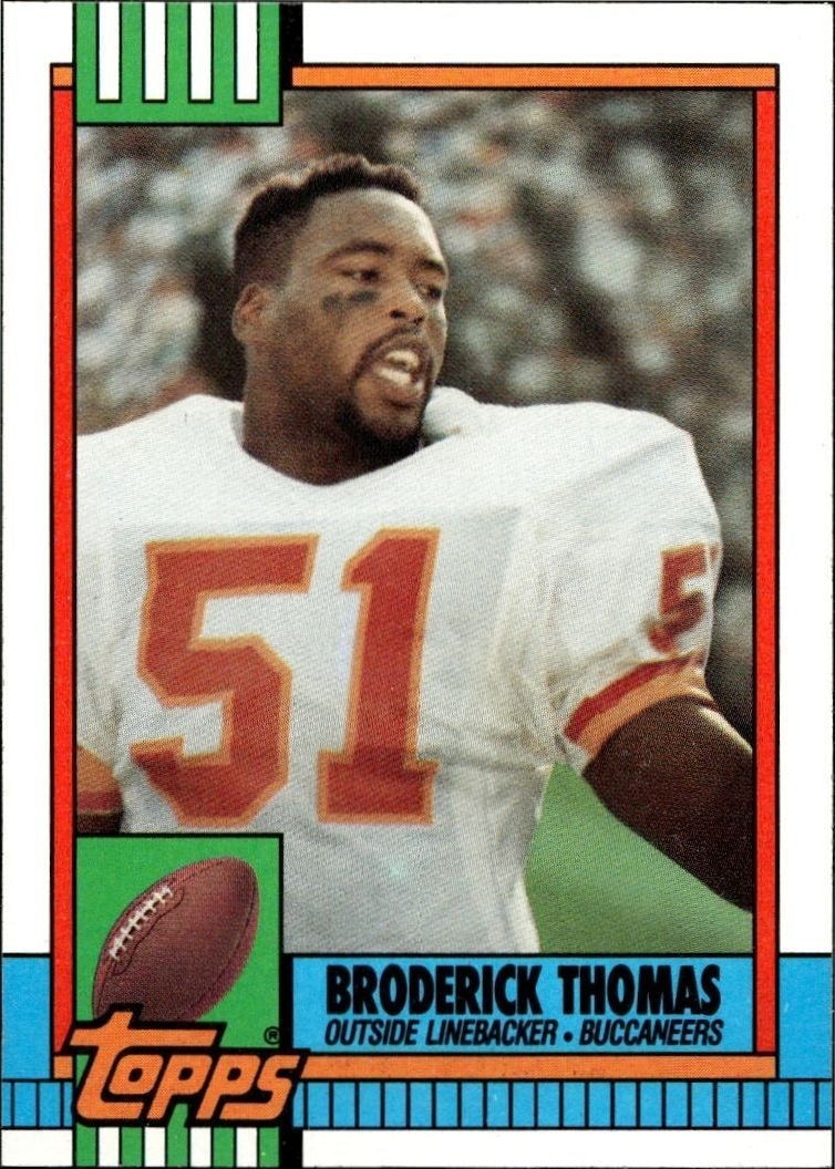 1990 Topps Broderick Thomas #403 trading card