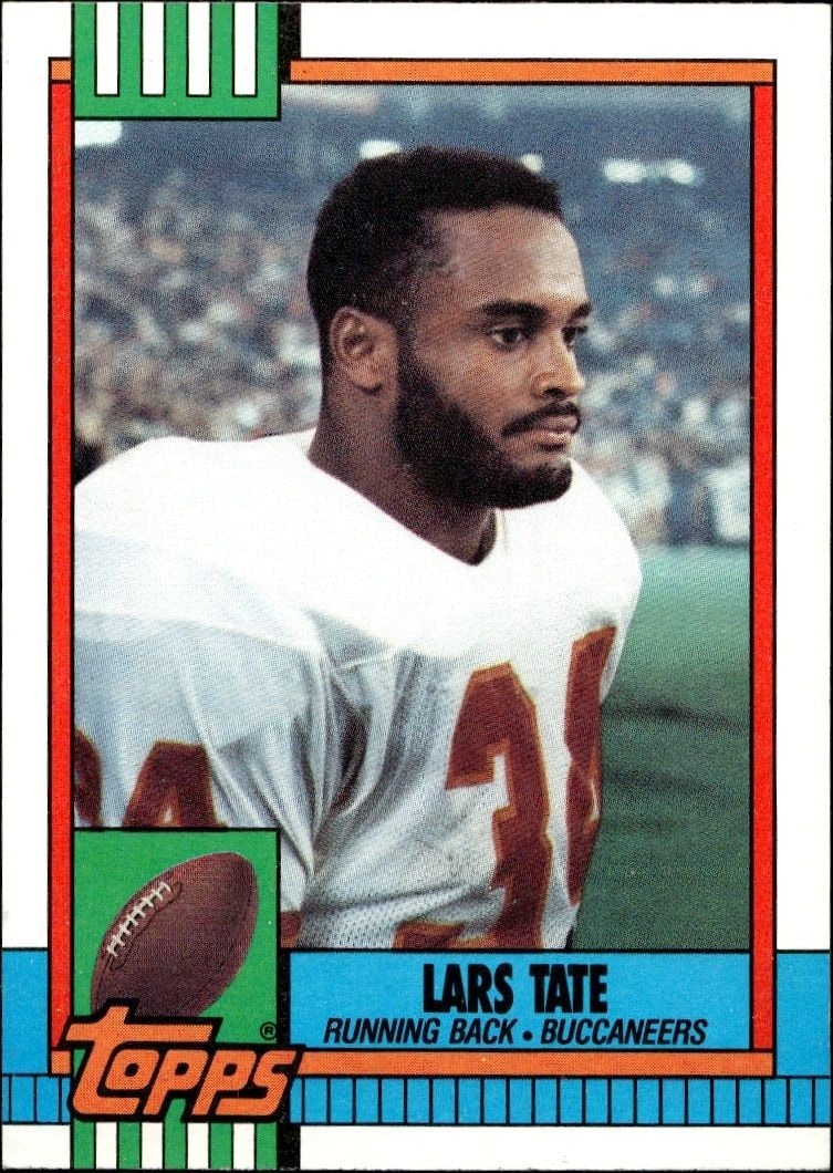1990 Topps Lars Tate #409 trading card