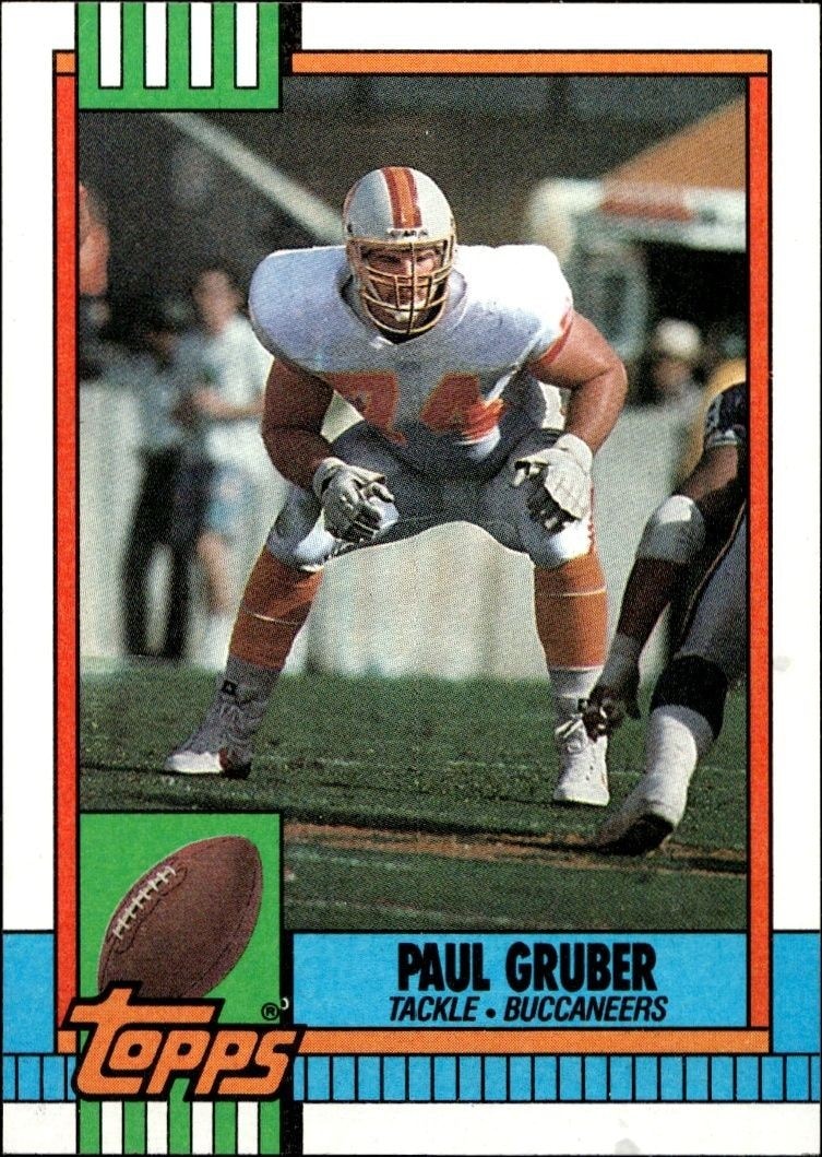 1990 Topps Paul Gruber #406 trading card