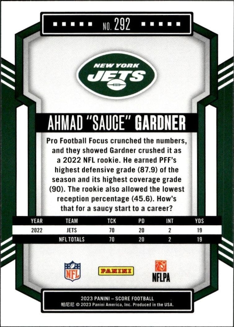 2022 Panini Score Odafe Oweh #187 football trading card back