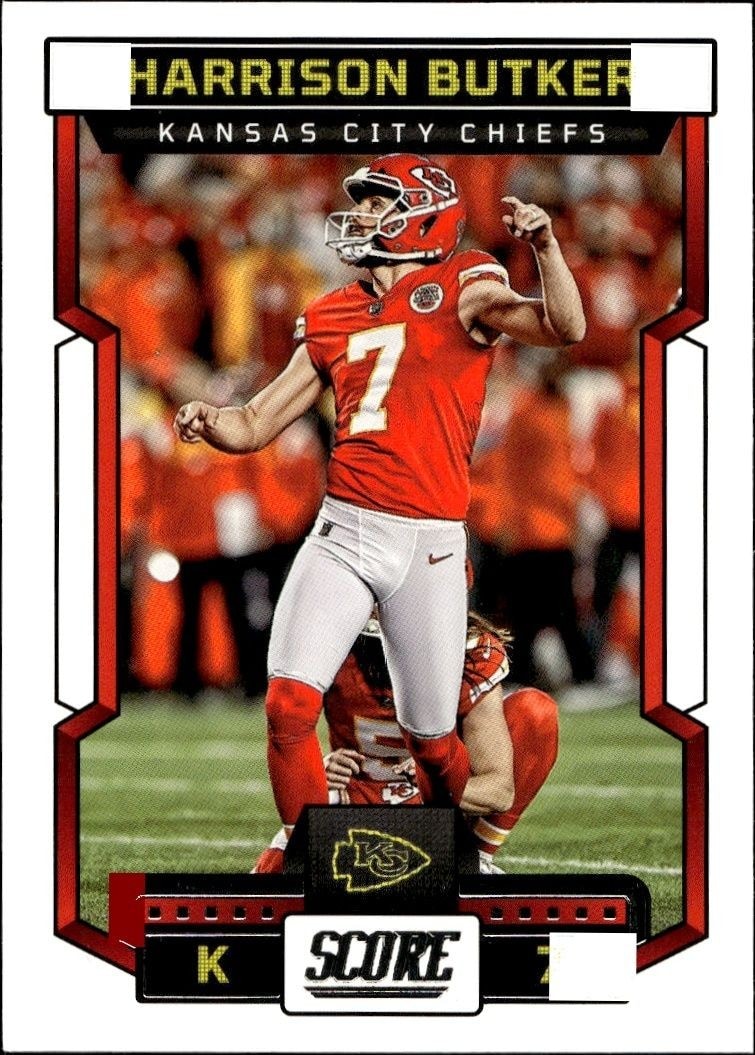 2023 Panini Score Harrison Butker #129 trading card
