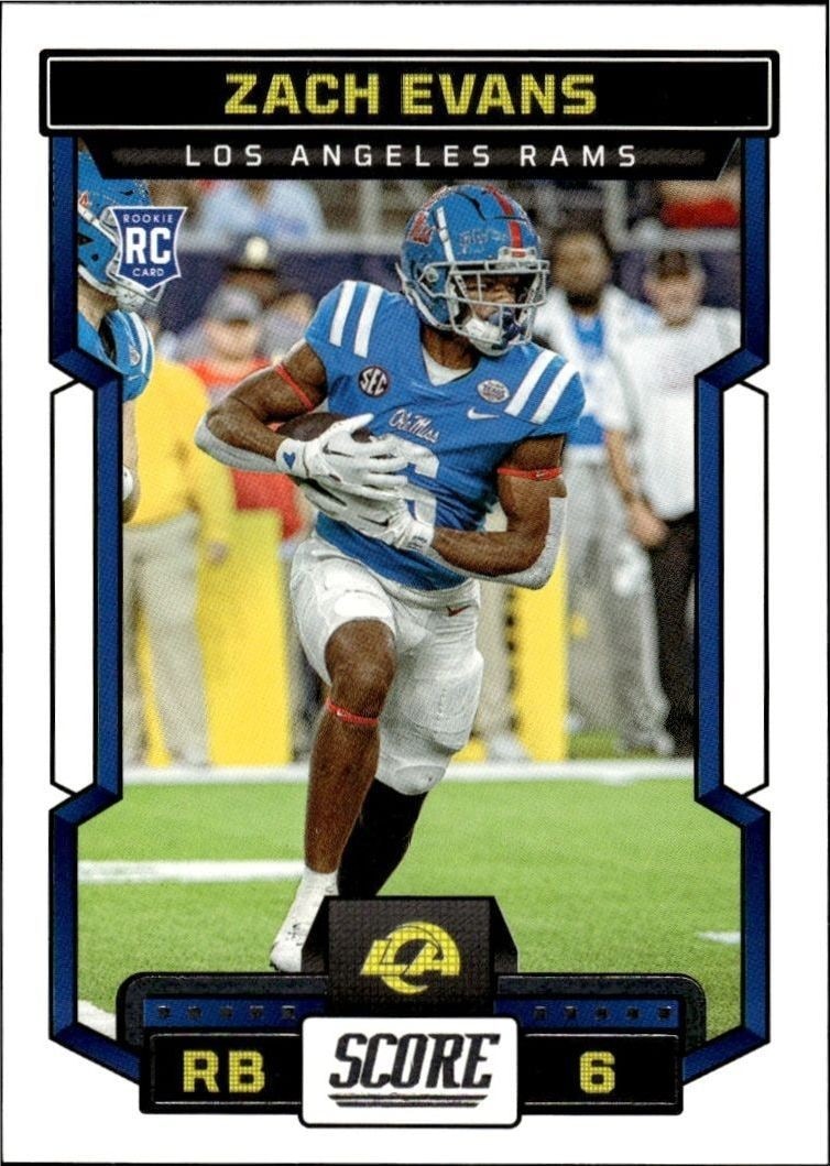 2023 Panini Score Zach Evans #319 trading card