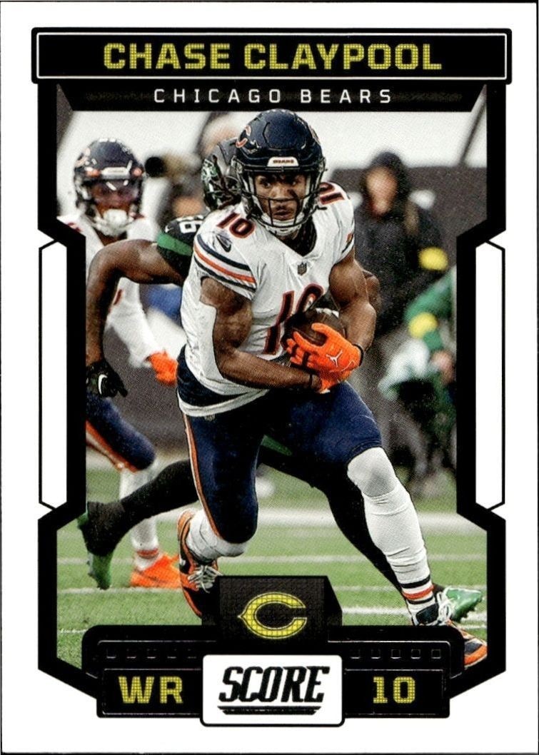 2023 Panini Score Chase Claypool #103 trading card