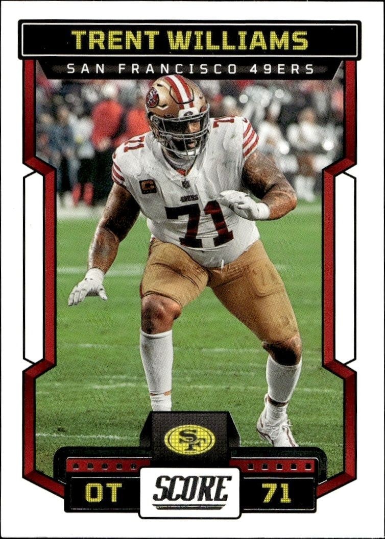 2023 Panini Score Trent Williams #299 trading card