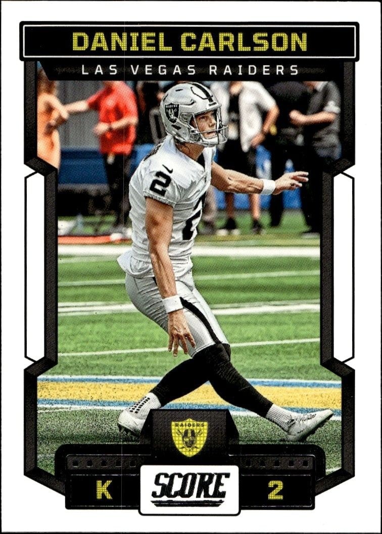 2023 Panini Score Daniel Carlson #138 trading card