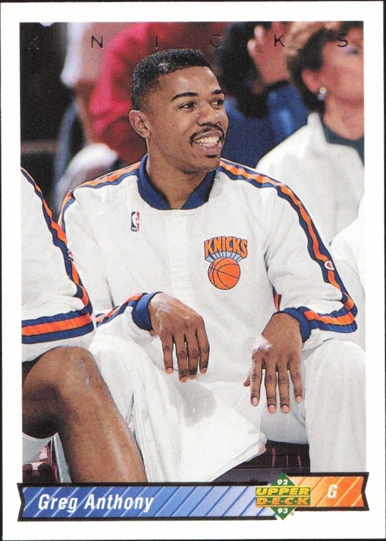 1992-93 Upper-Deck Greg Anthony #236 trading card