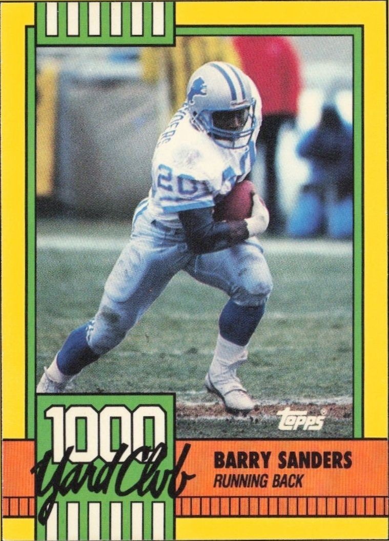 1990 Topps Barry Sanders #3 trading card