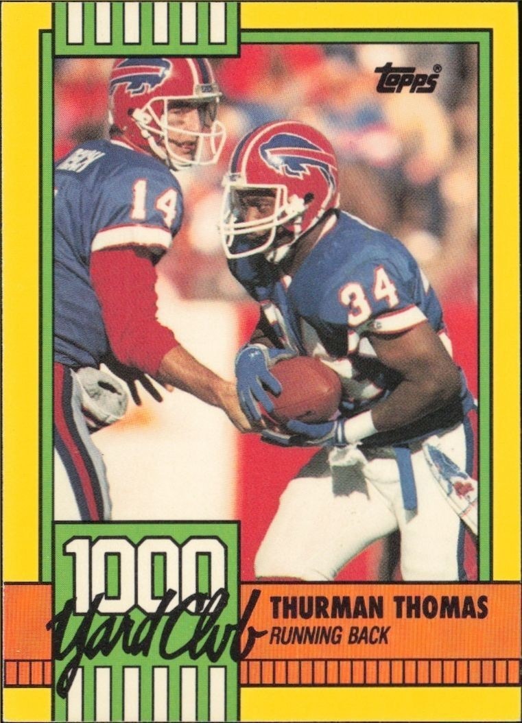 1990 Topps Thurman Thomas #11 trading card