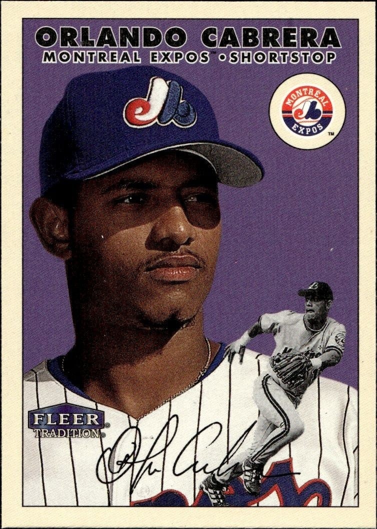 2000 Fleer Tradition Glossy Orlando Cabrera #64 trading card