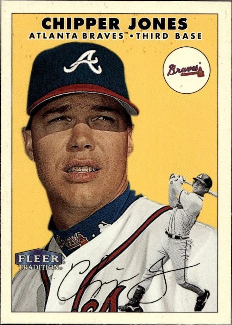 2000 Fleer Tradition Glossy Chipper Jones #3 trading card