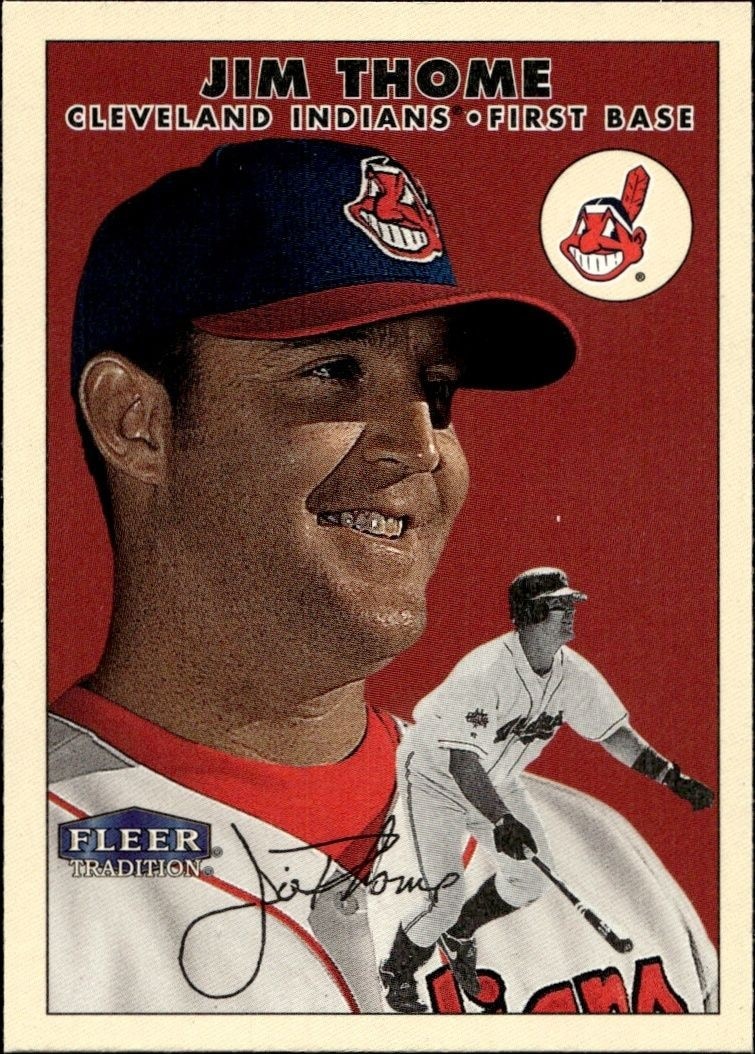 2000 Fleer Tradition Glossy Jim Thome #358 trading card