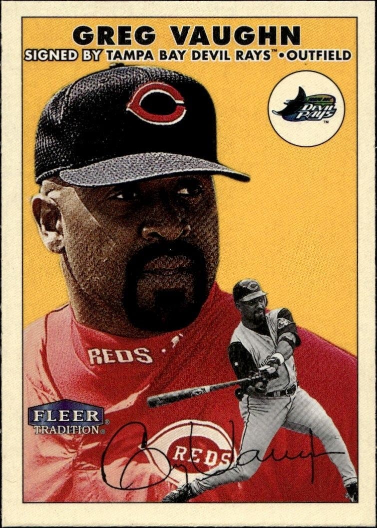 2000 Fleer Tradition Glossy Greg Vaughn #195 trading card
