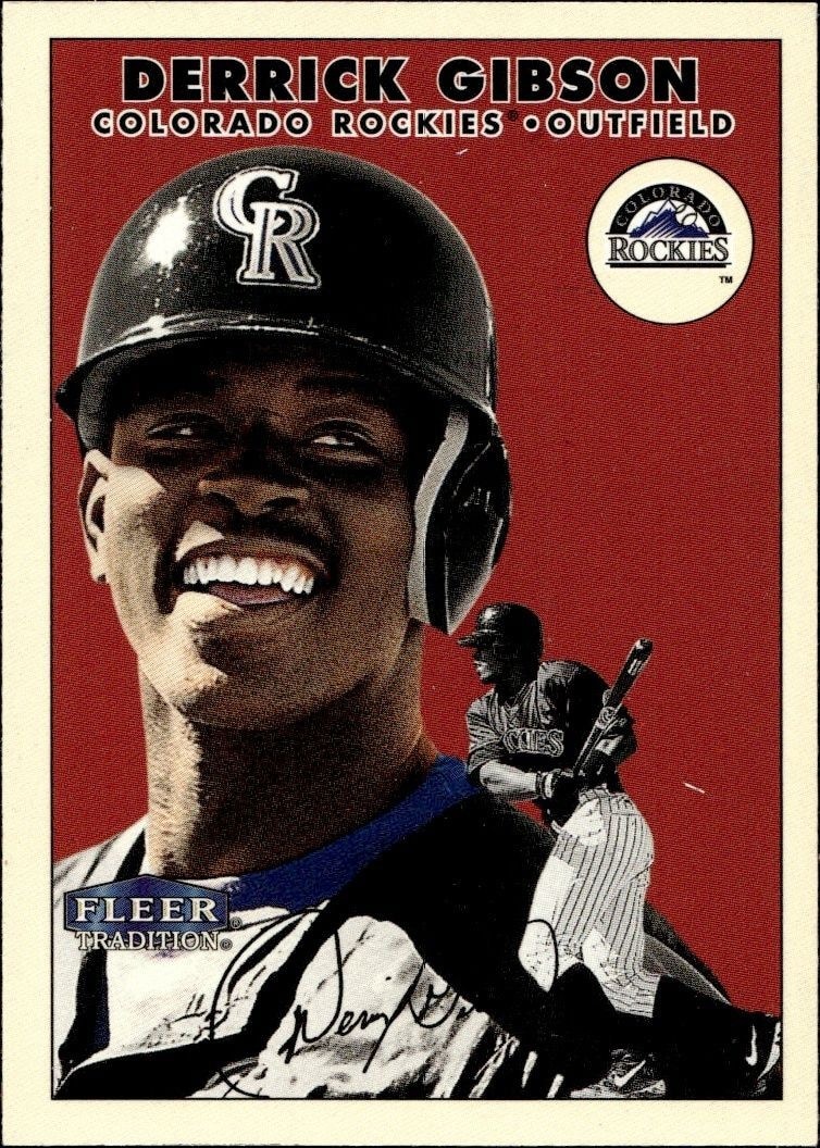 2000 Fleer Tradition Glossy Derrick Gibson #186 trading card