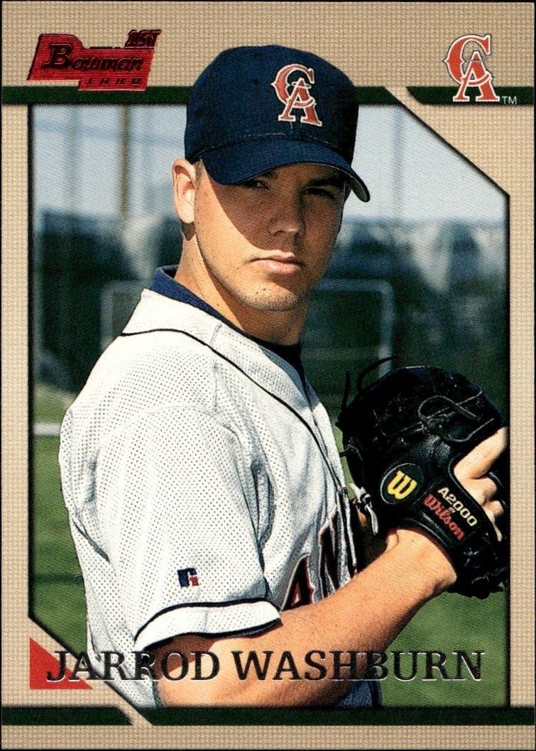 1996 Bowman Jarrod Washburn #297 trading card