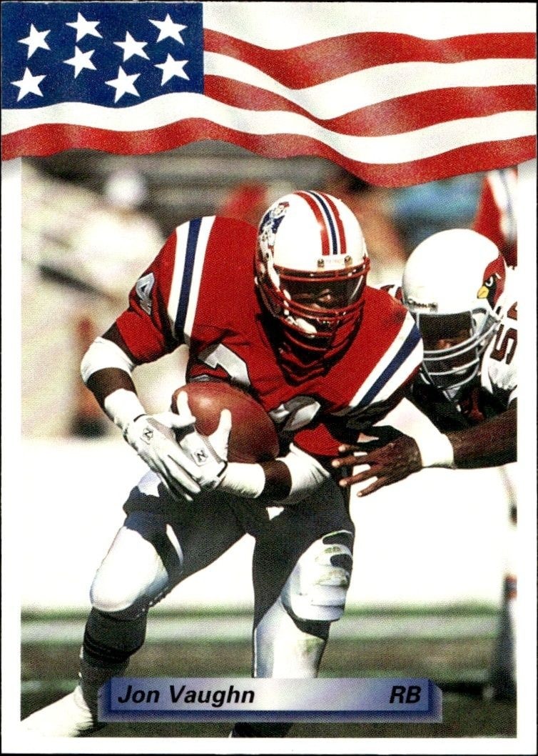 1992 Aw-Sports Team NFL Jon Vaughn #232 trading card
