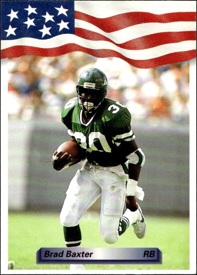 1992 Aw-Sports Team NFL Brad Baxter #178 trading card