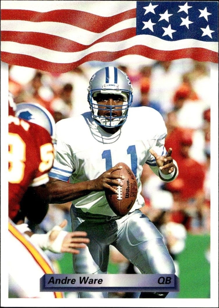 1992 Aw-Sports Team NFL Andre Ware #126 trading card